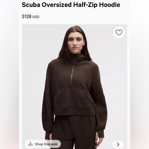 Lululemon Scuba Oversized Half-Zip Hoodie Sz M/L